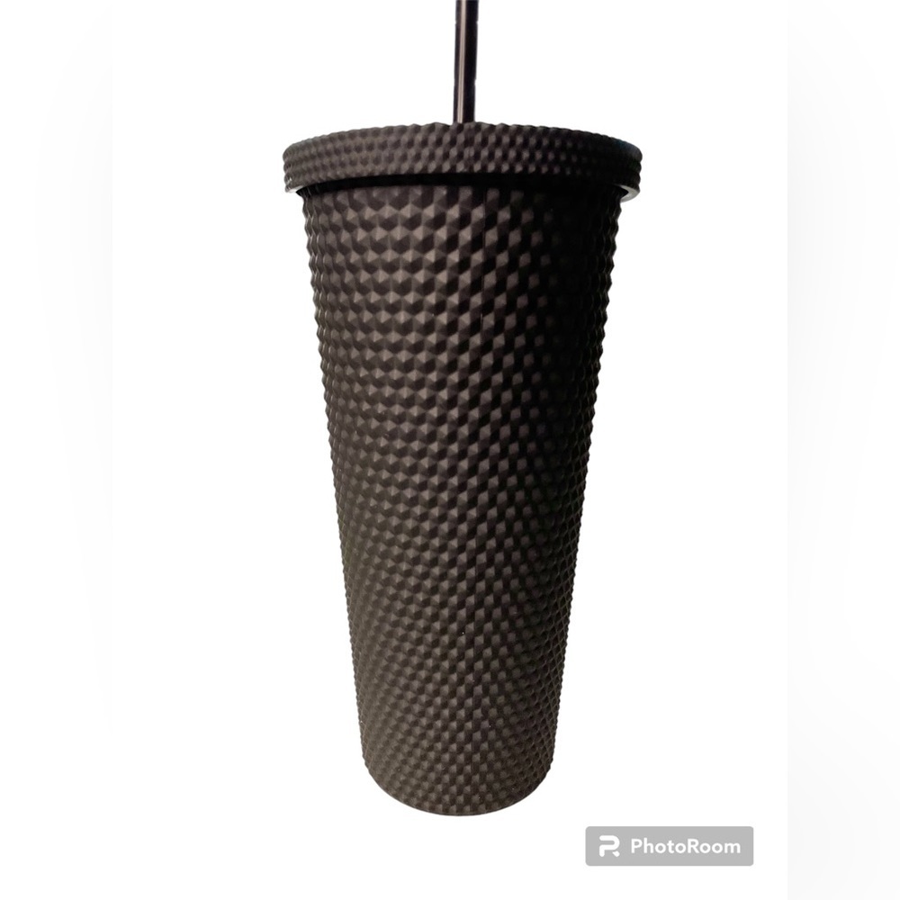 Studded Tumbler With Lid And Straw - NWOT